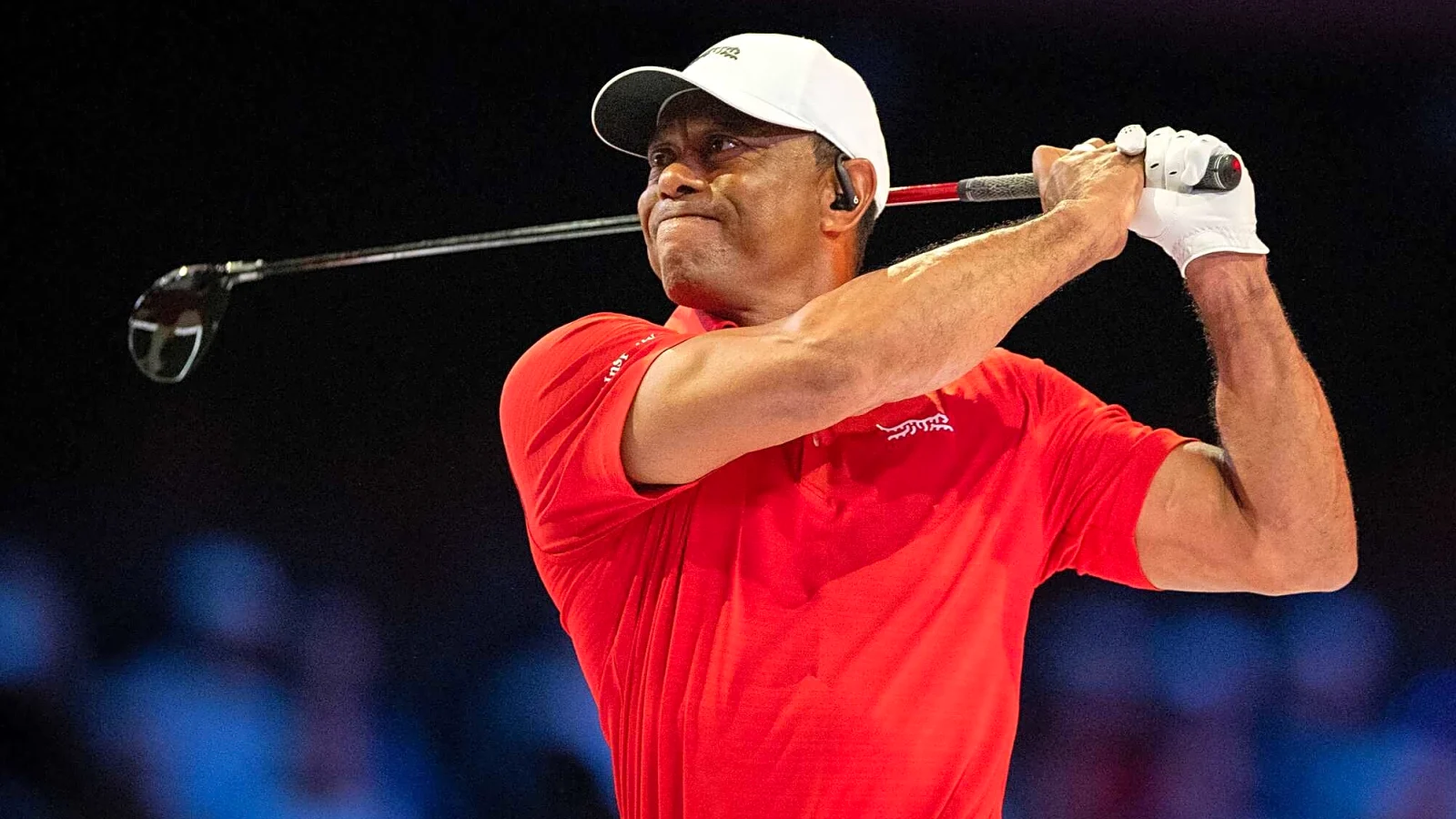 Tiger Woods in action