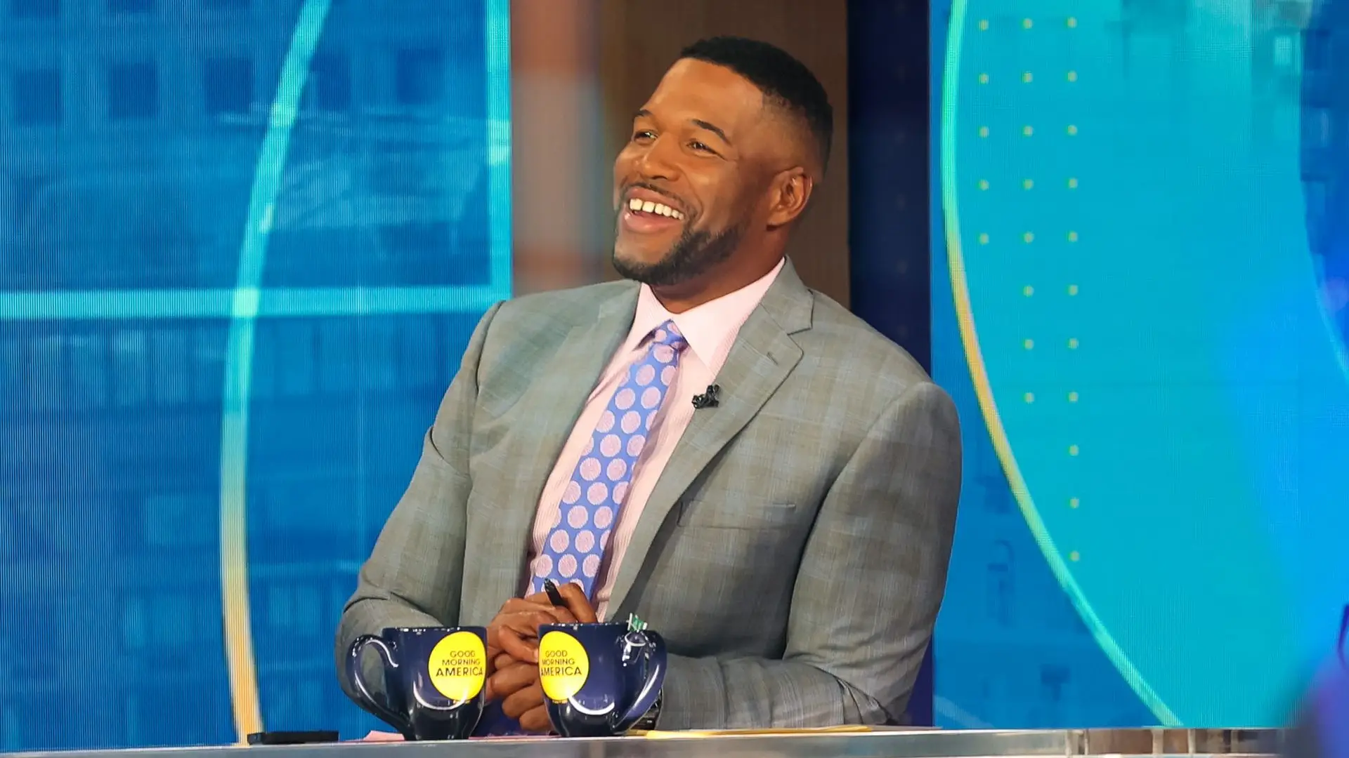 Michael Strahan co-hosting Good Morning America or The $100,000 Pyramid
