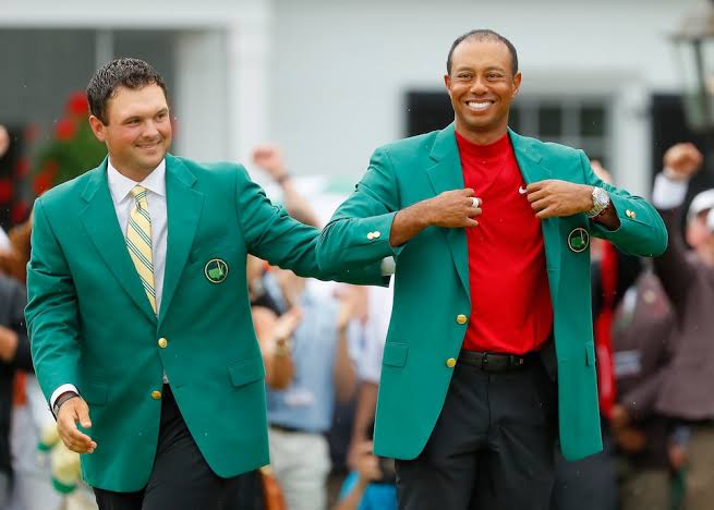 Tiger Woods with the Green Jacket