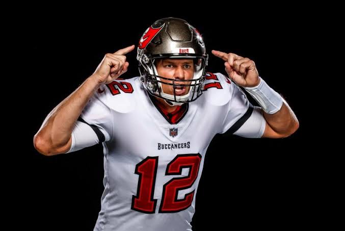 Tom Brady in Tampa Bay Buccaneers uniform